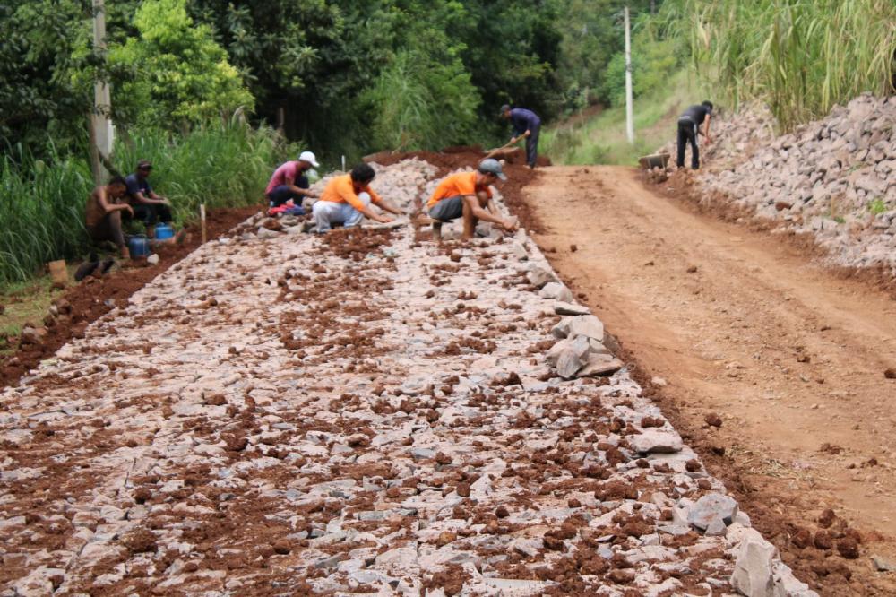 Obras prosseguiram nesta semana (Foto: Prefeitura de Barra do Guarita)