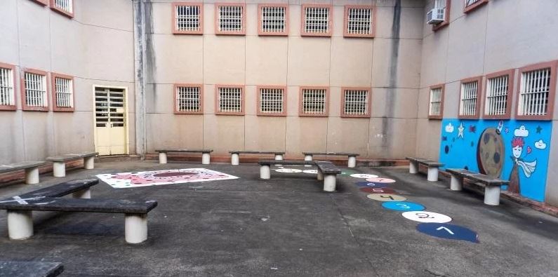 Penitenciária de Ijuí é o primeiro estabelecimento prisional gaúcho a ter espaço para crianças em dias de visitação. (Foto: Jurgen Mayrhofer/ Ascom SSPS)