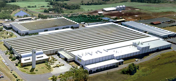 Planta da fábrica de Horizontina emprega 1700 funcionários (Foto: Divulgação)