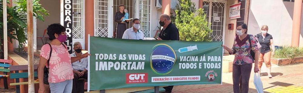 Homenagem ocorreu em frente ao Hospital Santo Antônio (Foto: Divulgação)