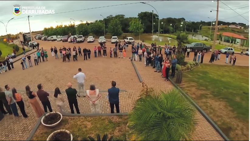 Inaugurações de estruturas no Bosque Municipal foi o ponto alto das comemorações de 32 anos de Derrubadas (Foto: Reprodução)