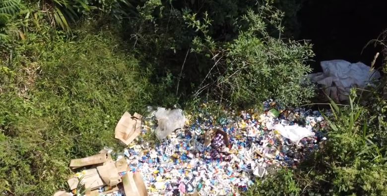 Descarte irregular está sendo investigado pela Polícia Civil (Foto: Observador Regional/Reprodução)