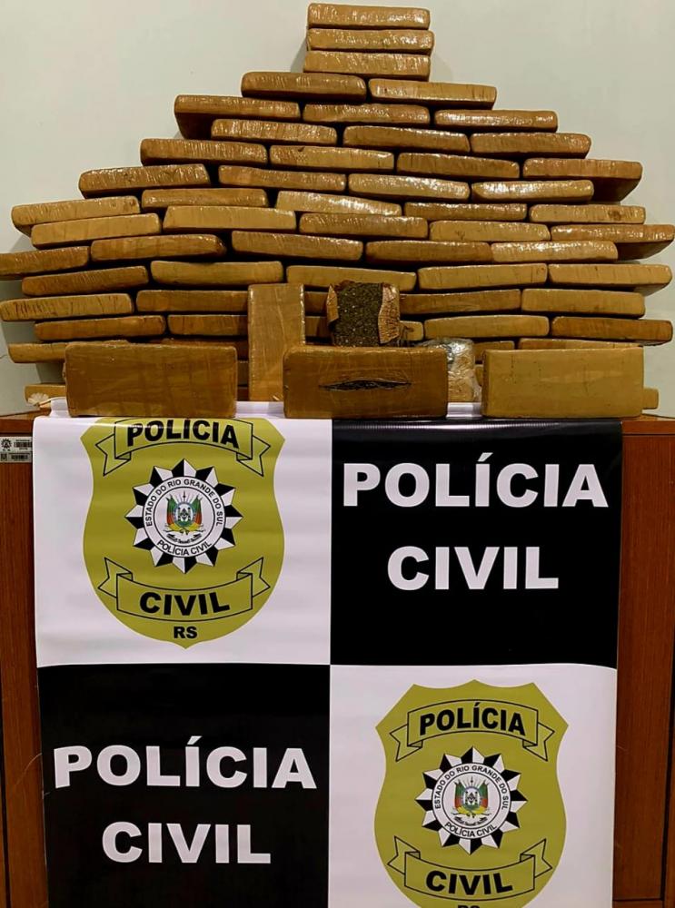Droga apreendida em Três Passos (Foto: Polícia Civil)