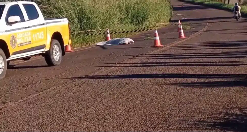Atropelamento foi registrado na manhã de domingo (Foto: Rádio Líder)