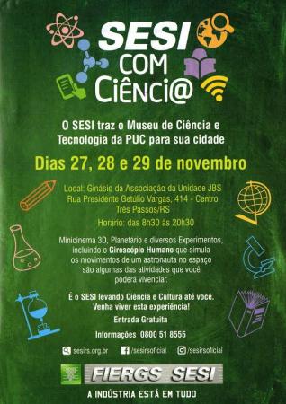 Convite do Sesi para o evento que acontece em novembro. (Foto: Divulgação)
