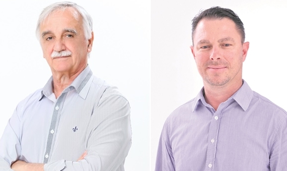 Disputam a eleição o candidato Alcir José Hendges (MDB) e o candidato Valdir José Zasso (PDT). (Foto: Divulgação)