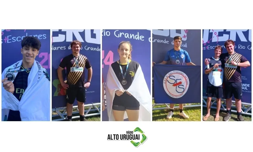 Alunos se destacaram em competição estudantil (Foto: Rádio Alto Uruguai/Divulgação)