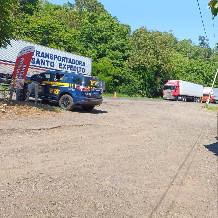 Indígenas bloquearam a BR-386, na altura do km 2