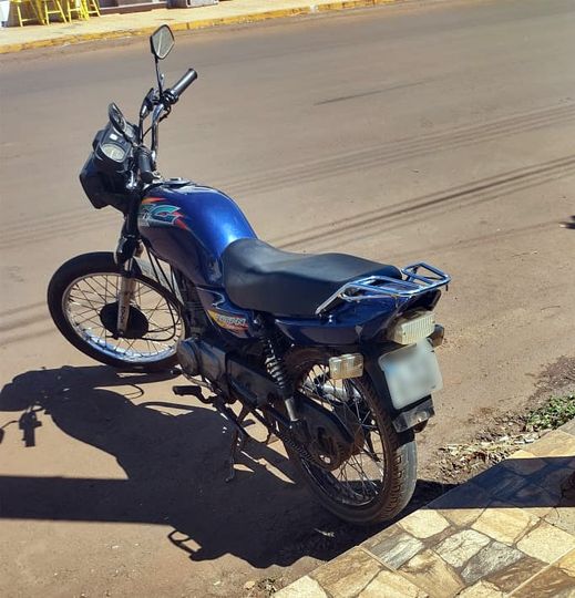 Honda CG havia sido furtada no dia 23 de fevereiro deste ano em Palmitinho (Foto: Divulgação/BM)