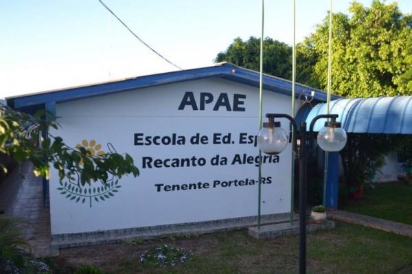 Fachada da entidade, em Tenente Portela. (Foto: Divulgação/Diones Roberto Becker)