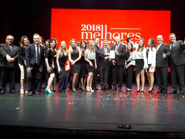 Solenidade de premiação ocorreu em São Paulo (Foto: Divulgação/Sicredi)
