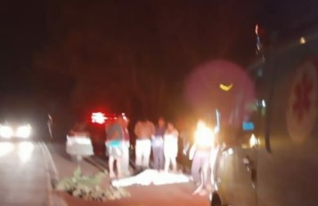 Indígena identificado como Zaqueu da Rosa morreu no local (Foto: Reprodução/RD Foco)