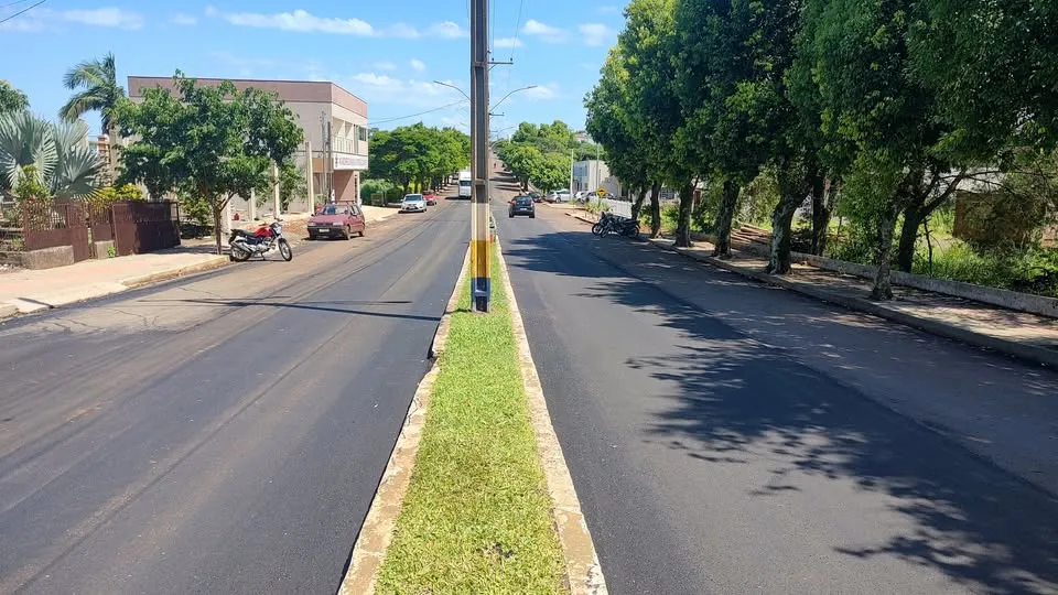 Trabalho contempla ruas da cidade (Foto: Prefeitura de Derrubadas)
