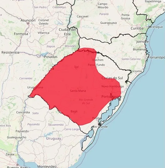 Onda de calor tem se acentuado devido à falta de chuvas regulares no Norte da Argentina e no Centro-Oeste do Estado (Imagem: Divulgação | INMET)