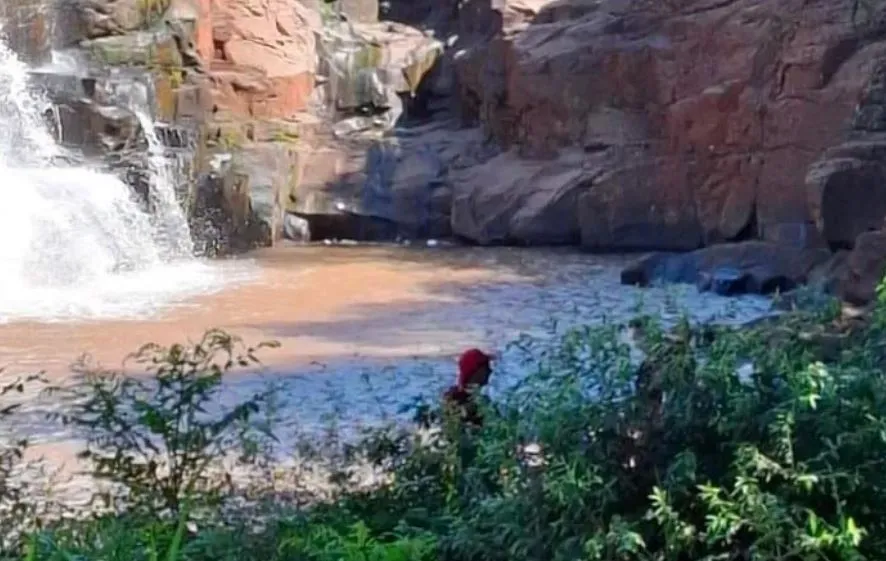 Conforme os bombeiros, local onde o jovem morreu apresenta muitas pedras, correnteza e repuxo. (Foto: Corpo de Bombeiros de Ijuí/Divulgação)