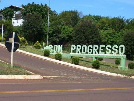 Entrada da cidade de Bom Progresso. (Foto: Reprodução/MP- RS)