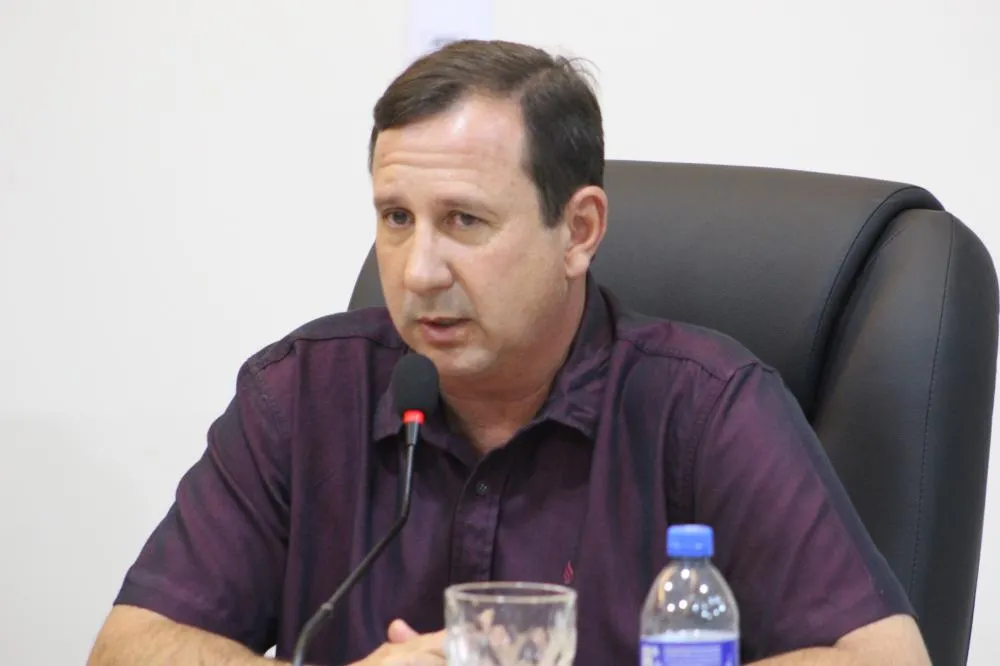 Vereador Marcos Rutili fez o pedido verbal na última sessão ordinária do mês de março (Foto: Diones Roberto Becker)