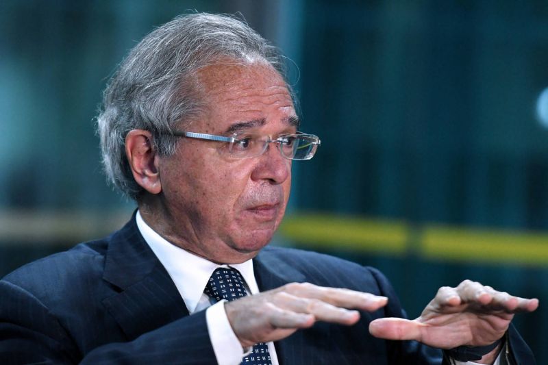 O ministro Paulo Guedes elogiou Waldery Rodrigues: 'Temos uma ligação de confiança' - (Foto: Edu Andrade/Ascom/ME - 05.03.2021)