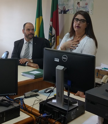 Procurador Regional do Trabalho e a Promotora de Justiça (Fotos: Franciéli Antoniolli)