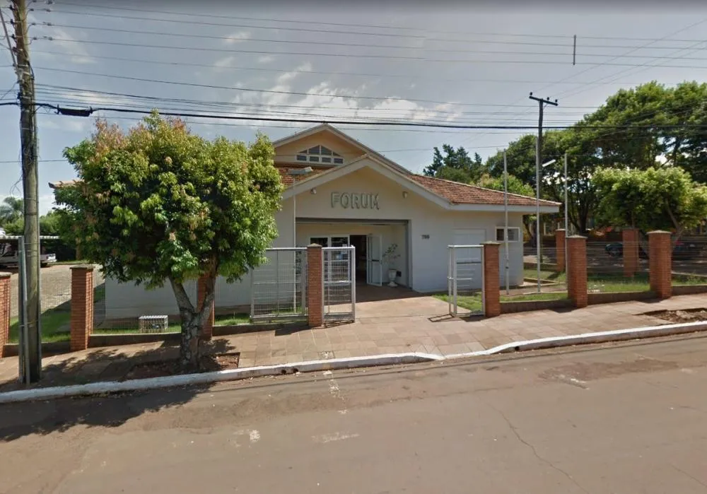  Forum da Comarca de Coronel Bicaco onde o caso foi julgado. (Foto: Reprodução)