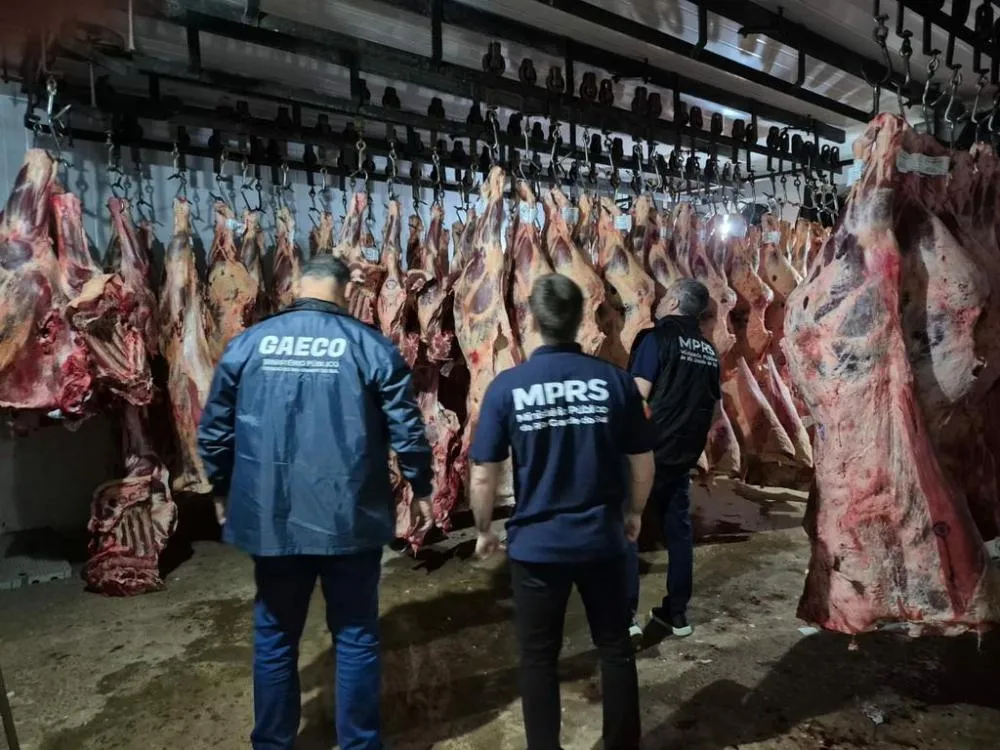 Foram apreendidas mais de 11 toneladas de produtos impróprios para o consumo em uma distribuidora e dois mercados (Foto: Divulgação | MP-RS)