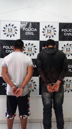 Indivíduos presos são investigados pela prática de crime de violência sexual (Foto: Divulgação/Polícia Civil)