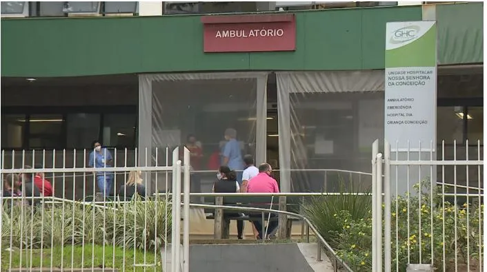 Hospital Conceição, em Porto Alegre, é um dos maiores da rede pública no RS — Foto: Reprodução/RBS TV