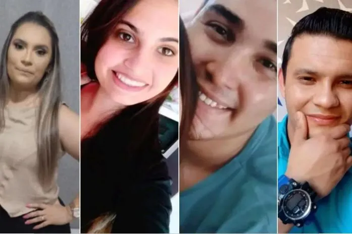Da esq. para direita: Samara, Ana Paula, Gabriel e Jonathan. Foto: Arquivo pessoal