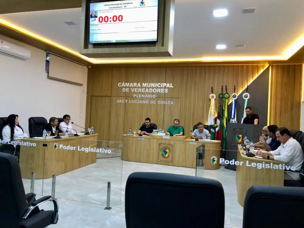 Plenário da Câmara de Vereadores aprovou de maneira unânime o Projeto de Lei Legislativo nº 004/2025 (Foto: Diones Roberto Becker)