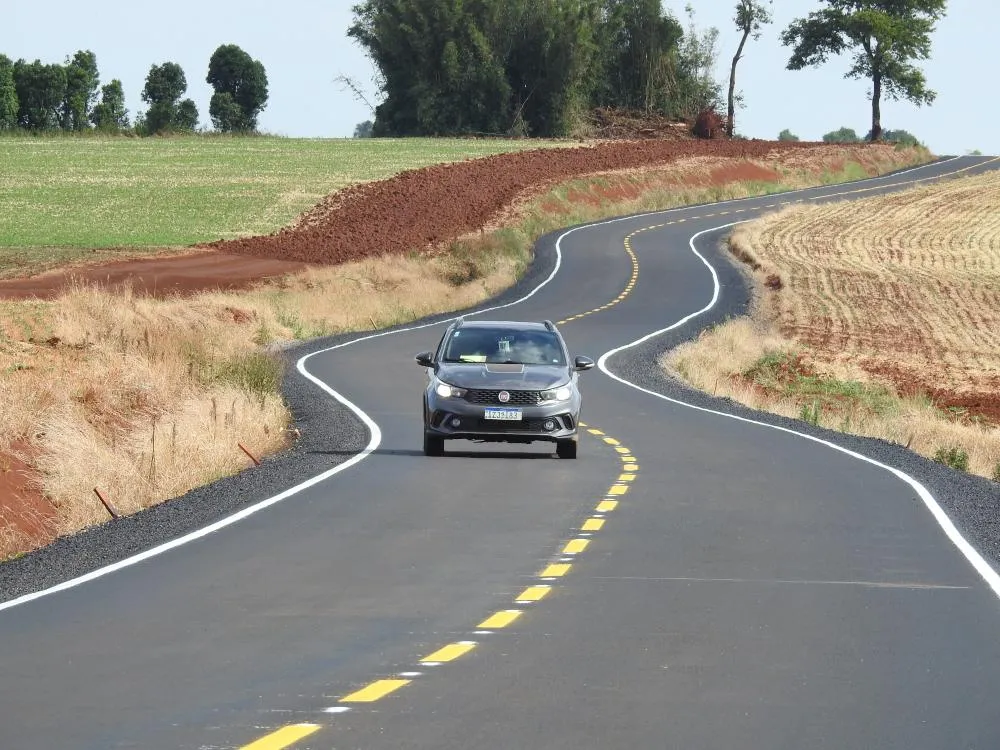 Trecho de 8,6 quilômetros conecta a BR-468 e a comunidade de Campo Santo (Foto: Divulgação | ASCOM Coronel Bicaco)