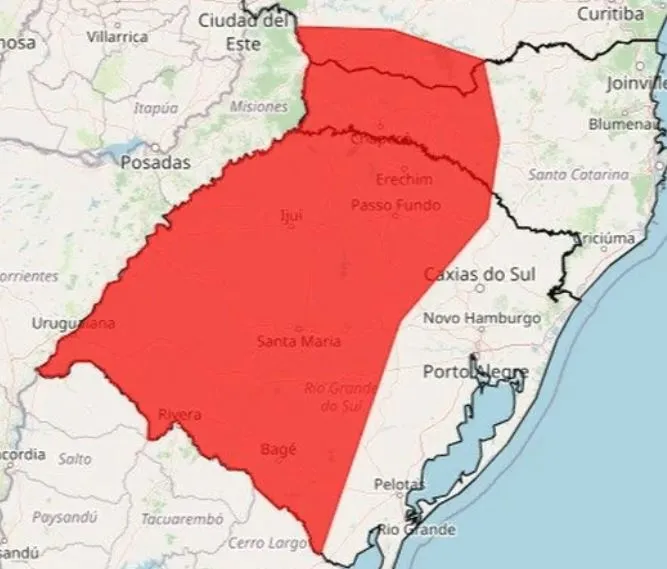 Instituto Nacional de Meteorologia (Inmet) / Reprodução