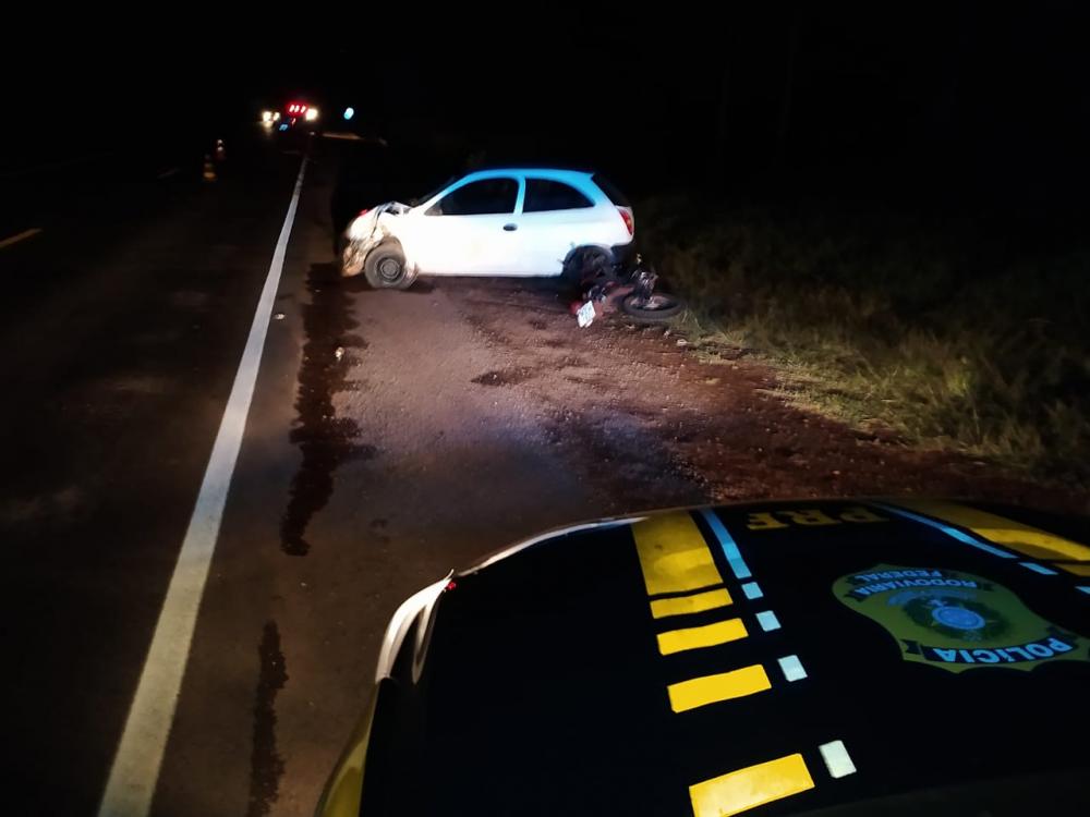 Fato ocorreu por volta das 17h30min da sexta-feira (28/05) (Foto: Divulgação/PRF)