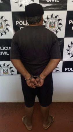 Indivíduo foi encaminhado ao presídio estadual de Três Passos (Foto: Divulgação/Polícia Civil)