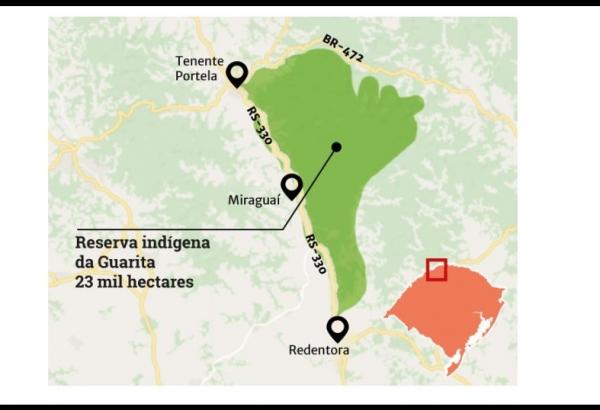 Terra Indígena do Guarita tem 23 mil hectares