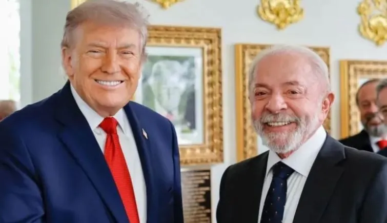 Os presidentes Lula e Donad Trump estiveram reunidos no mês passado na Casa Branca (Foto: Instagram/@lulaoficial)