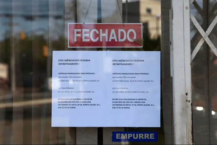 Correios fecham 11 agências no RS, uma delas em Derrubadas