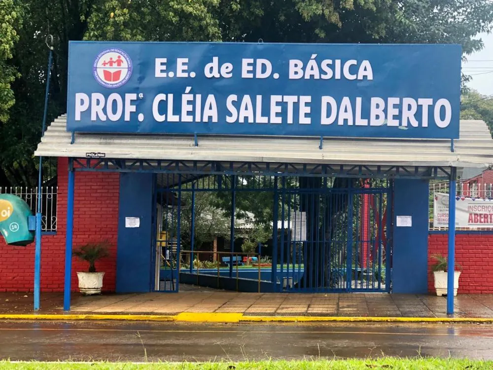 Escola Professora Cléia Salete Dalberto em Tenente Portela (Foto: Diones Roberto Becker)