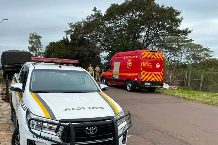 Durante o atendimento, o local foi isolado. (Foto: Divulgação / Fábio Marangon)