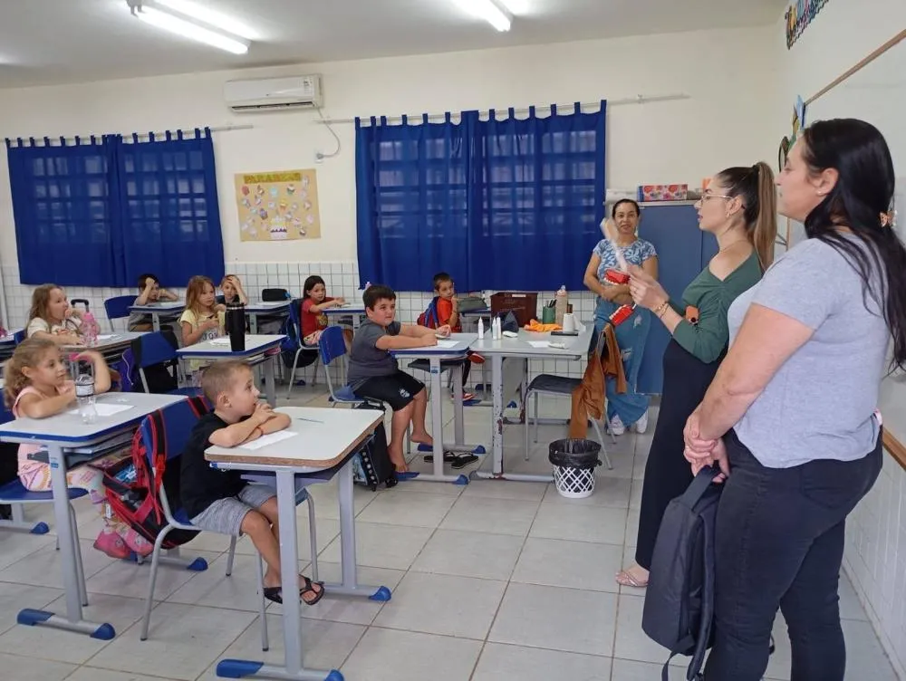 Proposta do programa é trabalhar a prevenção e a promoção da saúde de maneira conjunta com a educação (Foto: Divulgação | ASCOM Vista Gaúcha)