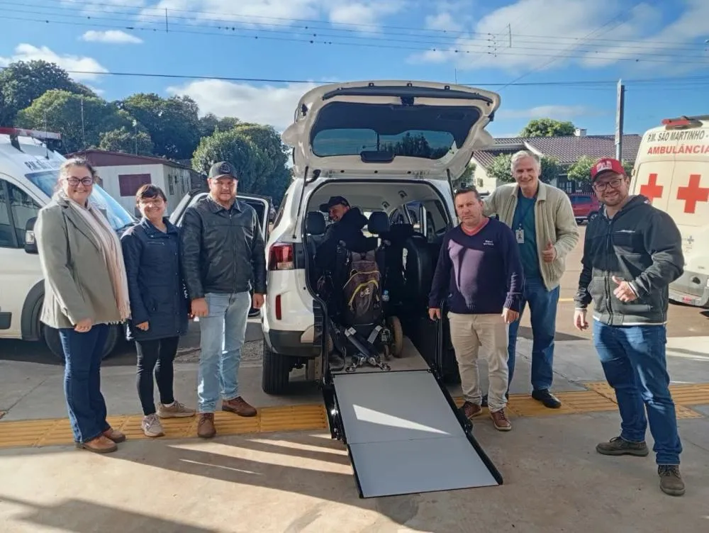 Primeira viagem marca início da utilização de veículo adaptado para acessibilidade em São Martinho