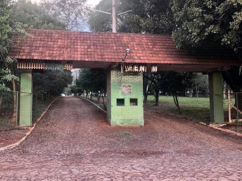Entrada do Parque da FENAMATE (Foto: Diones Roberto Becker)