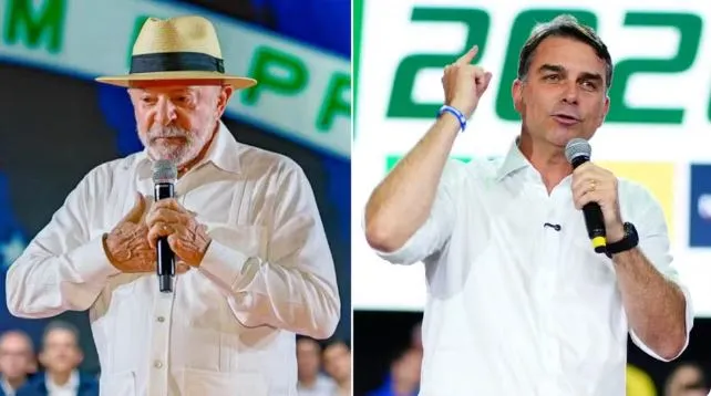 Lula (PT) e Flávio Bolsonaro (PL)- (Foto: Ricardo Stuckert e Vittor Sales)