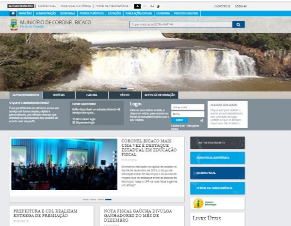 Plataforma CESPRO está disponível no site oficial do município (Foto: Reprodução)