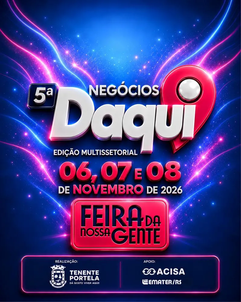 Feira Negócios Daqui recebe cadastro reserva até sexta-feira