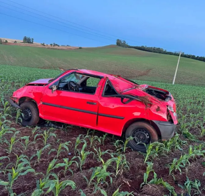 Gol saiu da pista e parou em meio a uma lavoura. (Fotos: Divulgação MB Notícias)