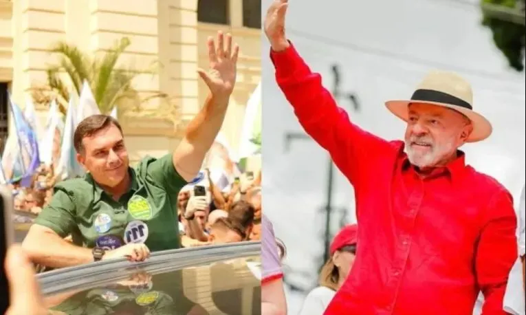 Flávio Bolsonaro e Lula disputarão segundo turno para presidente