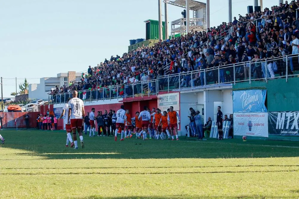Leão da Colina empatou em 1 a 1 com o Brasil de Pelotas pelo confronto de ida das semifinais (Foto: Renato Padilha | União Frederiquense)
