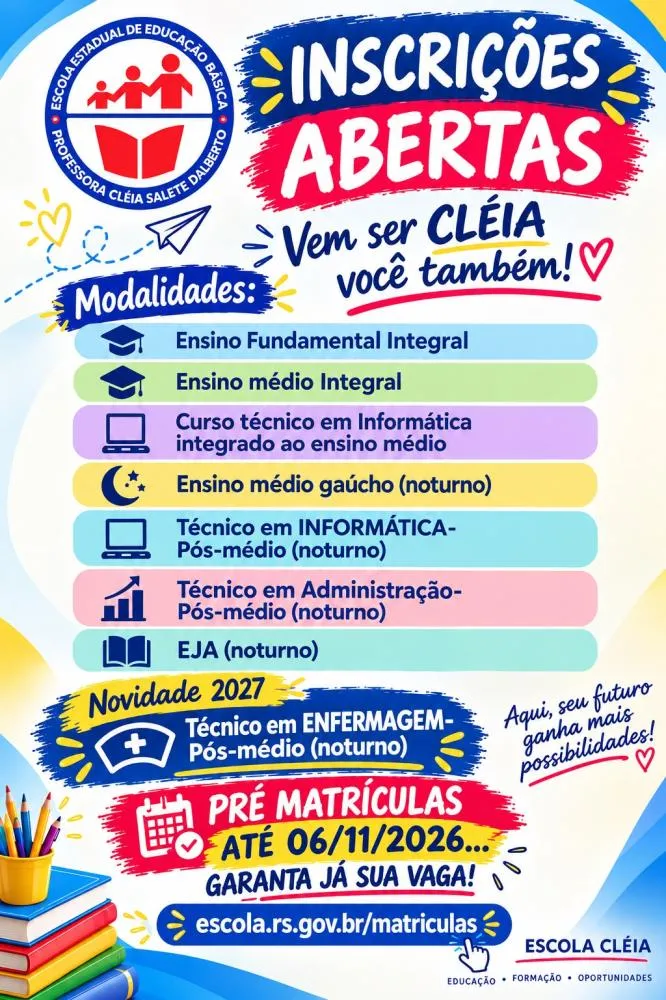 (Foto: Divulgação / Escola Cléia Salete Dalberto))