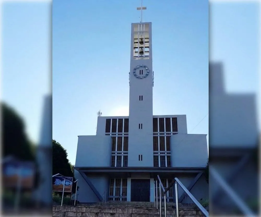 Igreja matriz da Paróquia Evangélica Trindade de Crissiumal. (Foto: Divulgação / IECLB)