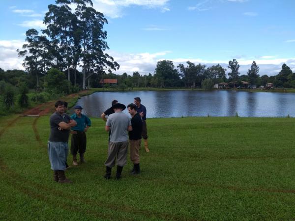 Equipe visitou o Parque Águas de Moconã, que vai servir de base para receber os visitantes (Foto: Divulgação)